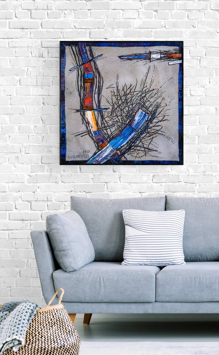 Original Abstract Painting by Victor Cuzmenco