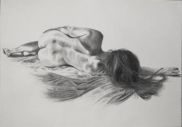 Original Figurative Nude Drawings by Jessica Perfect