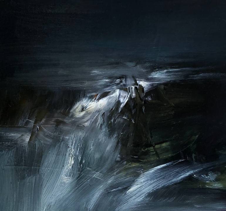 Original Abstract Expressionism Abstract Painting by Cheng Wei Chang