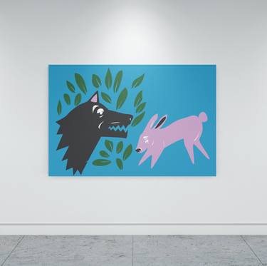 Original Minimalism Animal Paintings by Artur Soletskyi