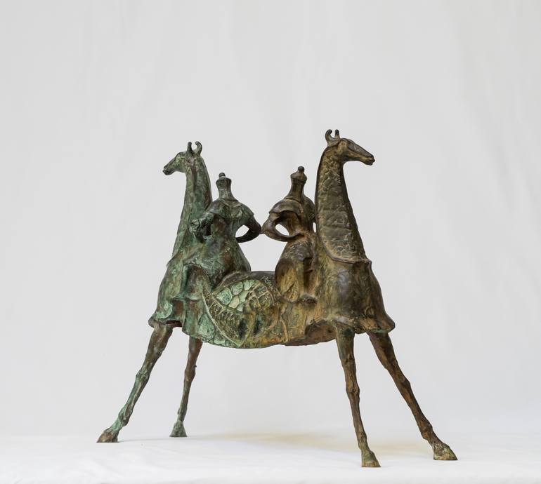 Original Figurative Horse Sculpture by Sergei Oganov