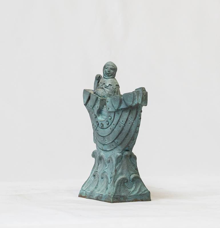Original Figurative Travel Sculpture by Sergei Oganov