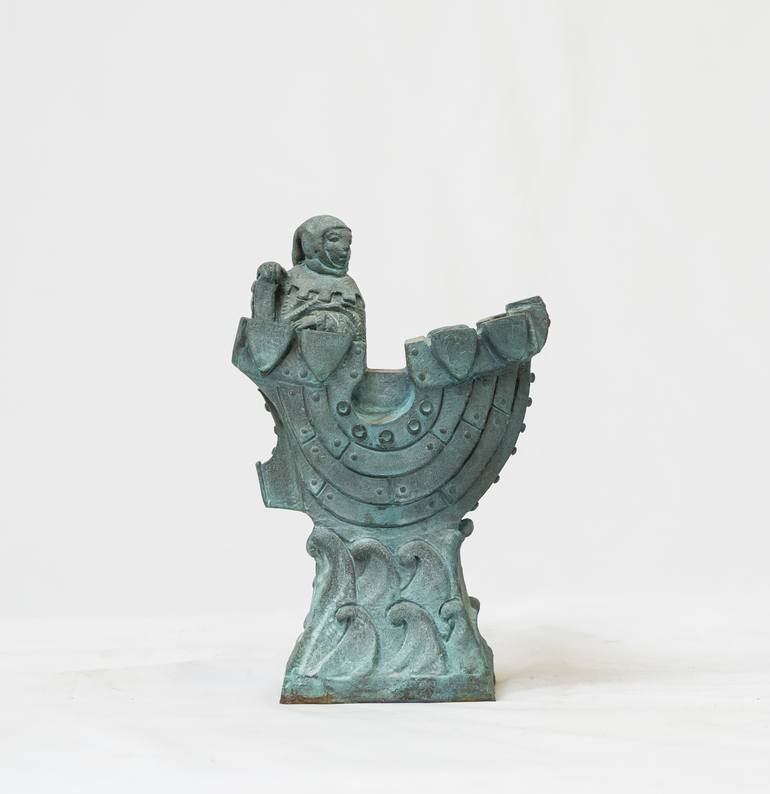 Original Figurative Travel Sculpture by Sergei Oganov