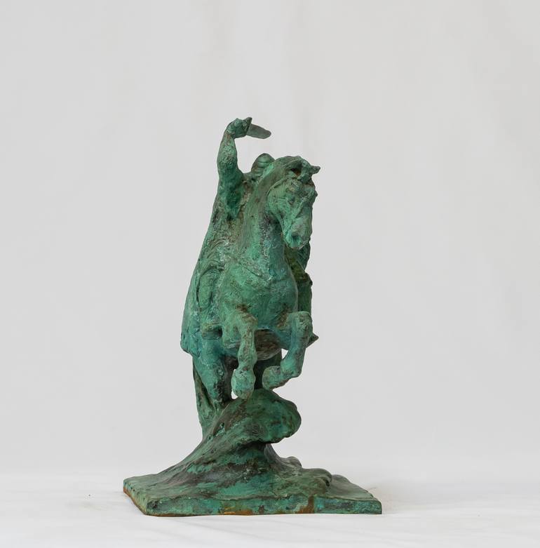 Original Figurative Horse Sculpture by Sergei Oganov