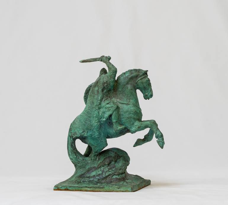 Original Figurative Horse Sculpture by Sergei Oganov