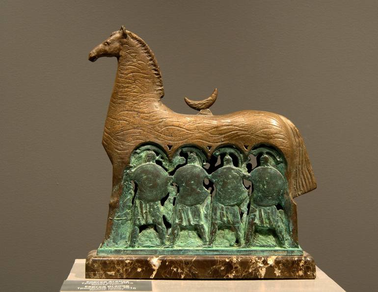 Trojan Horse Sculpture by Sergei Oganov Saatchi Art