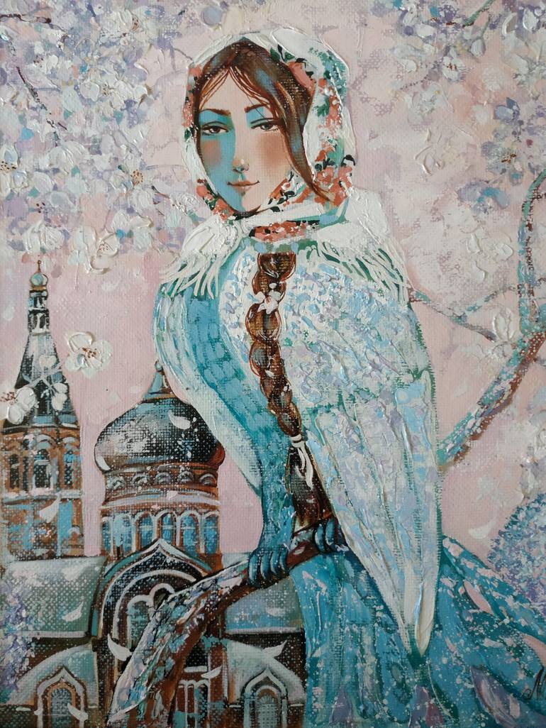 Original Figurative Fantasy Painting by Maria Tyunyaeva