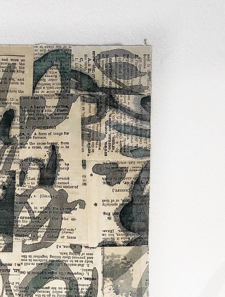Original Abstract Expressionism Abstract Collage by Zach Touchon