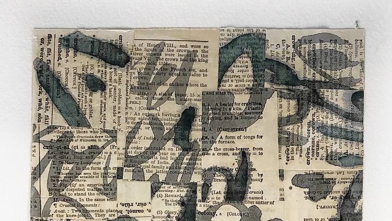 Original Abstract Expressionism Abstract Collage by Zach Touchon