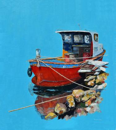 Print of Boat Paintings by Kenan Sarı