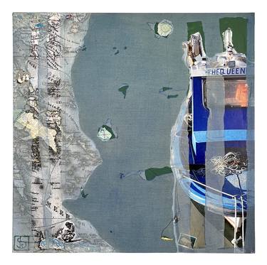 Original Conceptual Boat Paintings by Karin Schäfer