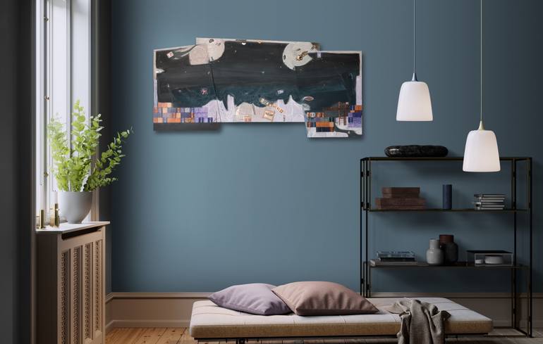 Original Abstract Travel Painting by Karin Schäfer