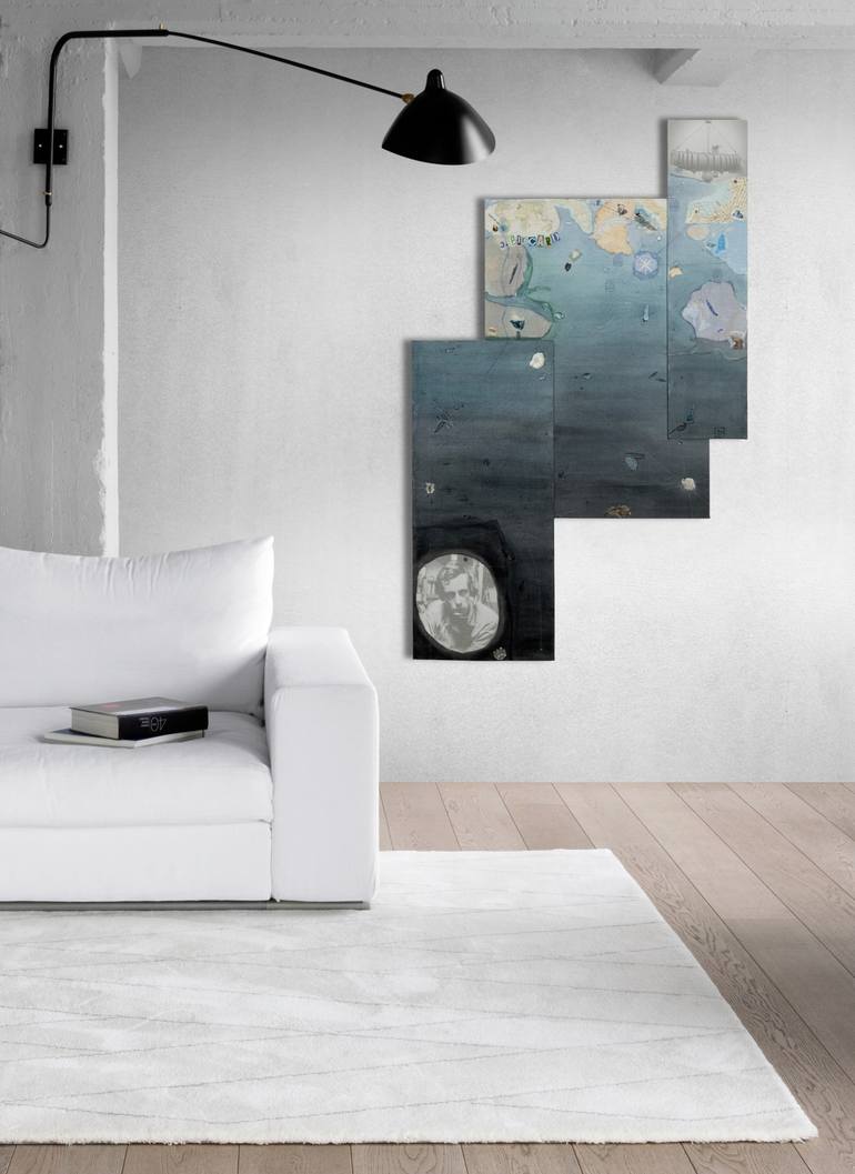 Original Conceptual Pop Culture/Celebrity Painting by Karin Schäfer