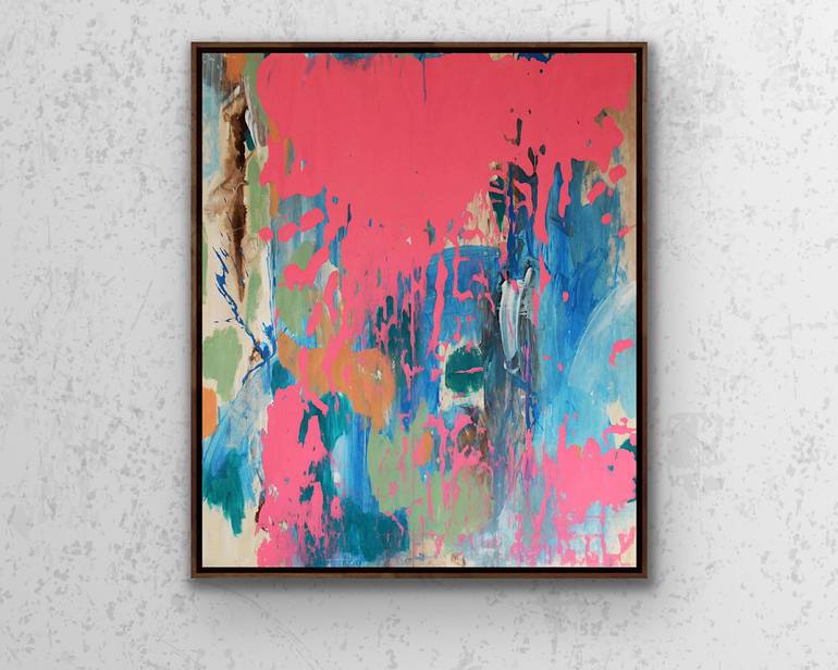 Original Abstract Expressionism Abstract Painting by Nigel S Rogers