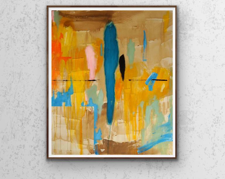 Original Conceptual Abstract Painting by Nigel S Rogers