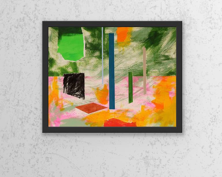Original Conceptual Abstract Painting by Nigel S Rogers