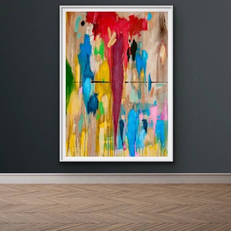 Original Abstract Expressionism Abstract Painting by Nigel S Rogers