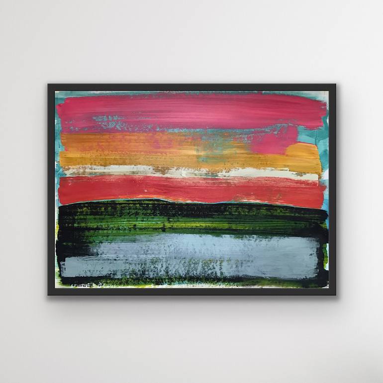 Original Abstract Landscape Painting by Nigel S Rogers