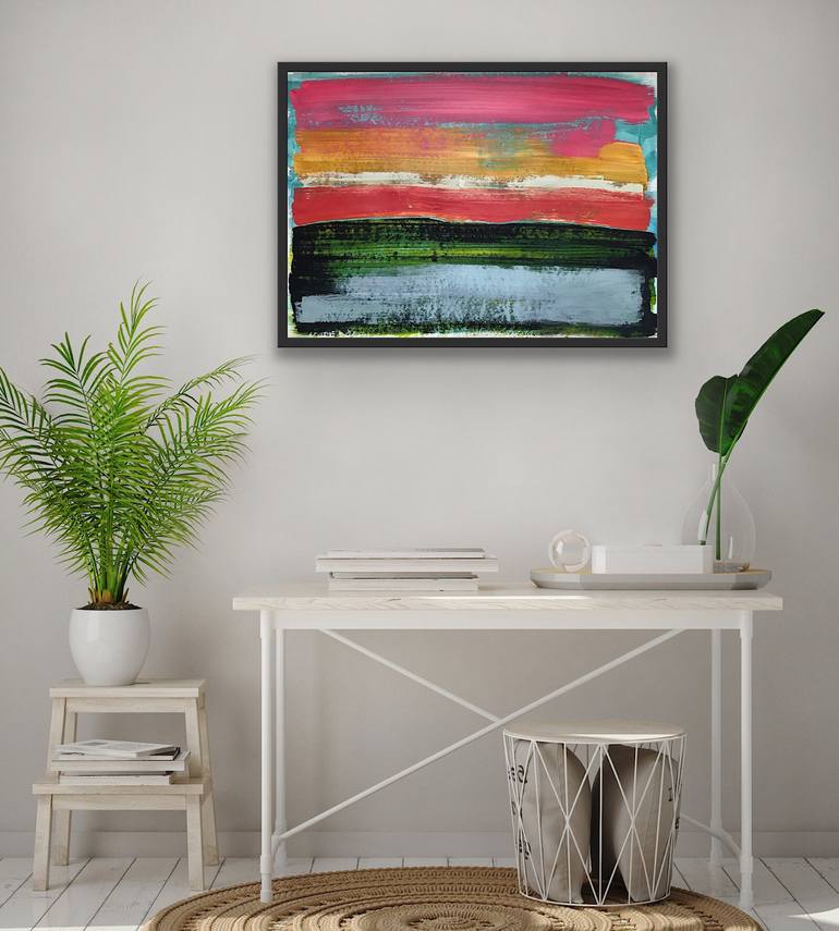 Original Abstract Landscape Painting by Nigel S Rogers