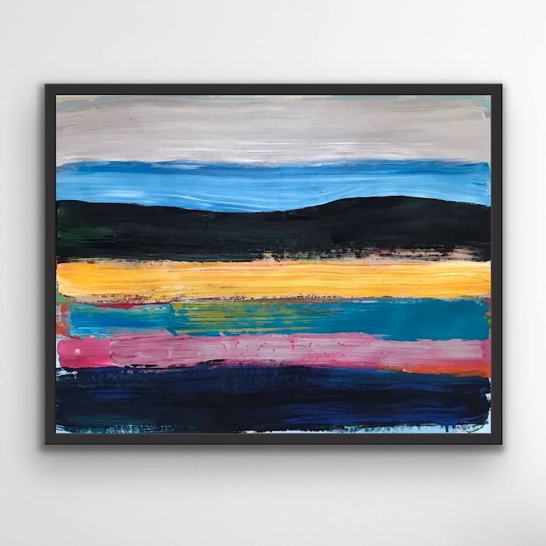 Original Abstract Landscape Painting by Nigel S Rogers