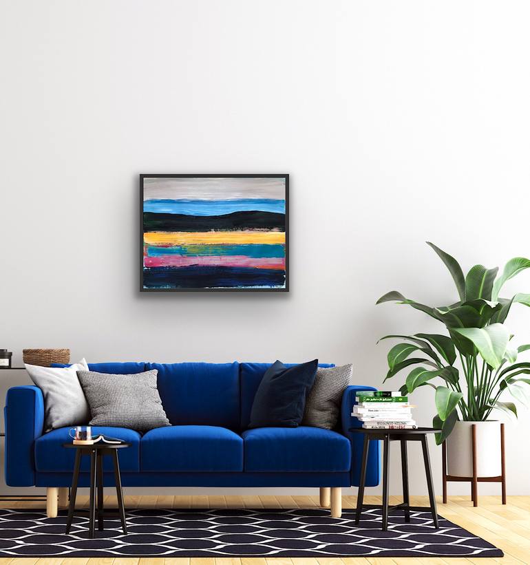 Original Abstract Landscape Painting by Nigel S Rogers