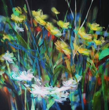 Original Expressionism Floral Paintings by Amy Wormald