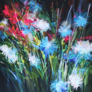 Original Abstract Floral Painting by Amy Wormald