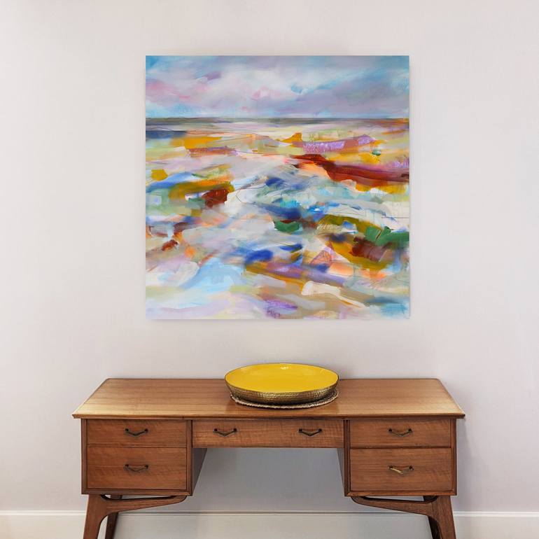 Original Abstract Expressionism Landscape Painting by Amy Wormald