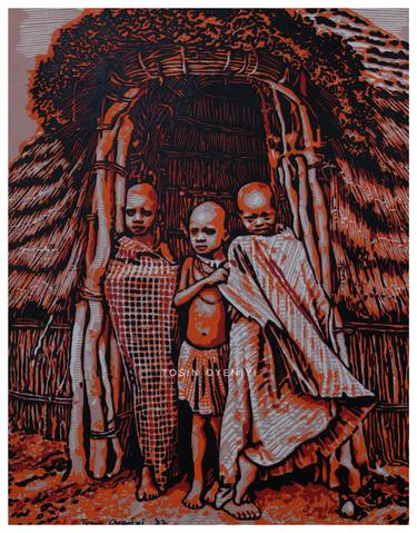 Original Mortality Printmaking by tosin oyeniyi