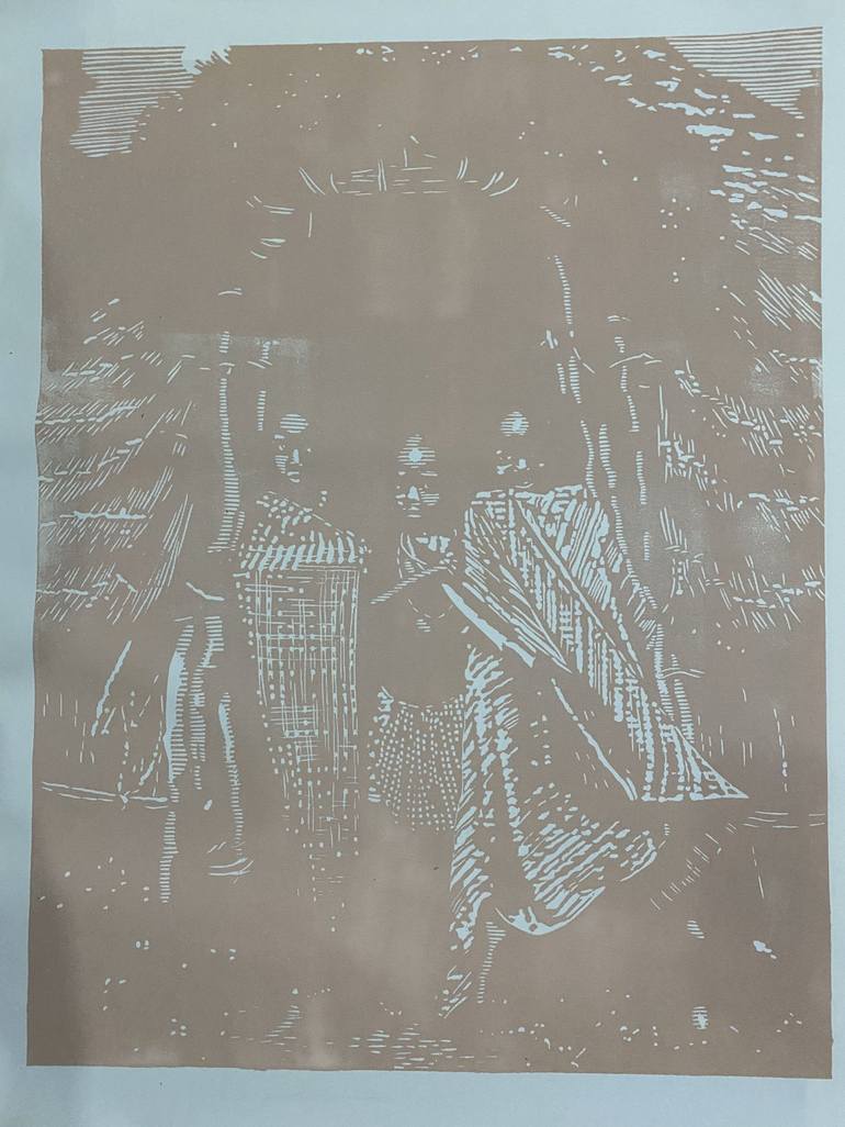 Original Mortality Printmaking by tosin oyeniyi