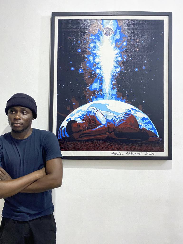 Original Conceptual Classical mythology Printmaking by tosin oyeniyi