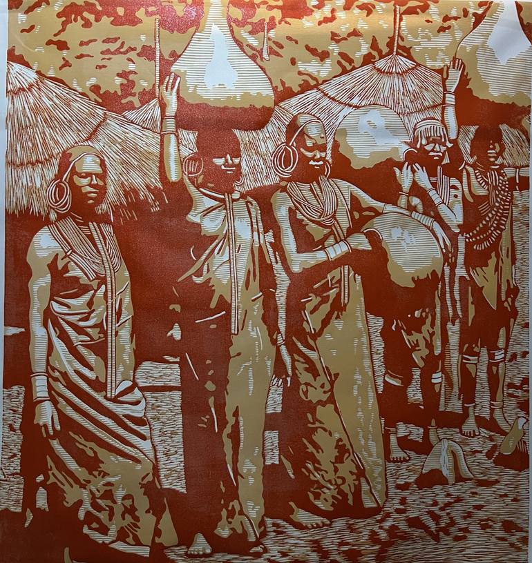 Original Culture Printmaking by tosin oyeniyi