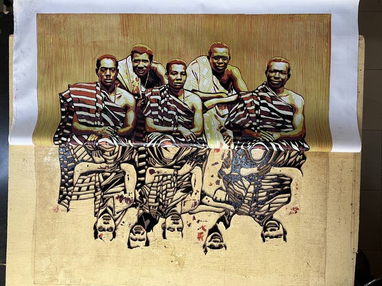 Original Conceptual Culture Printmaking by tosin oyeniyi