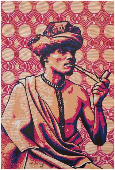 Original Figurative Fantasy Printmaking by Tosin Oyeniyi