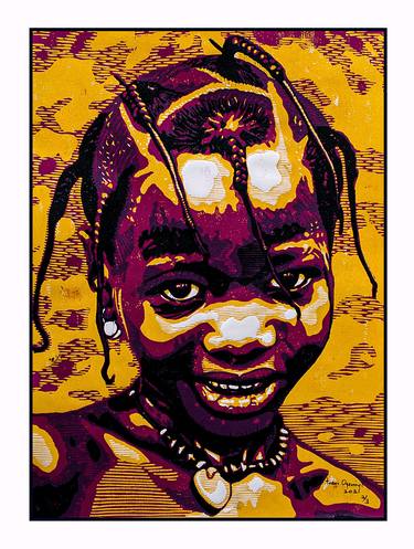 Original Expressionism Classical mythology Printmaking by tosin oyeniyi