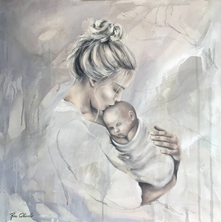 Original Expressionism Love Paintings by Rosa Oliveto