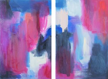 Original Abstract Expressionism Abstract Paintings by Rosa Oliveto