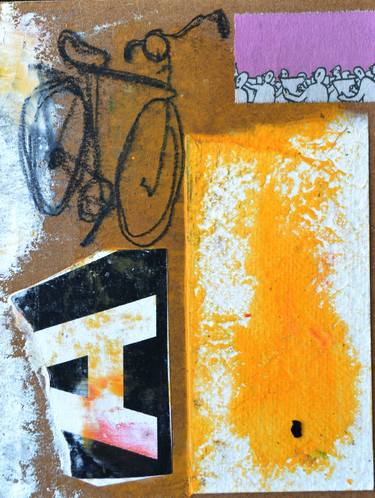 Print of Expressionism Bicycle Collage by Patricia Bigarelli