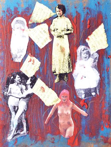 Print of Expressionism Women Collage by Patricia Bigarelli