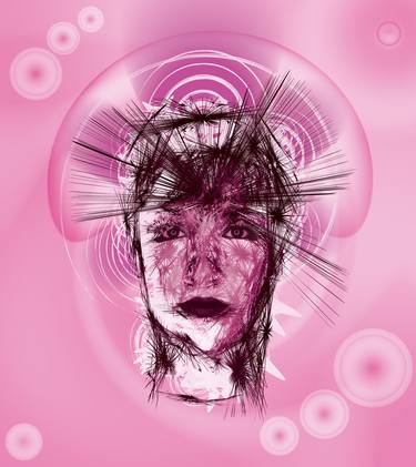 Viviseccion Ilustrada - Pink Face - Limited Edition of 10 thumb