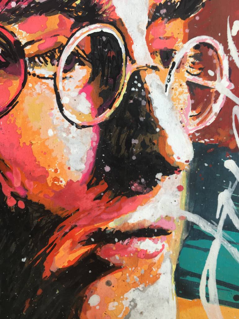 Original Pop Art Pop Culture/Celebrity Painting by Erick Nogueda