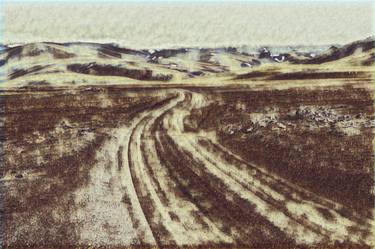 Original Landscape Mixed Media by Paweł Zawadzki