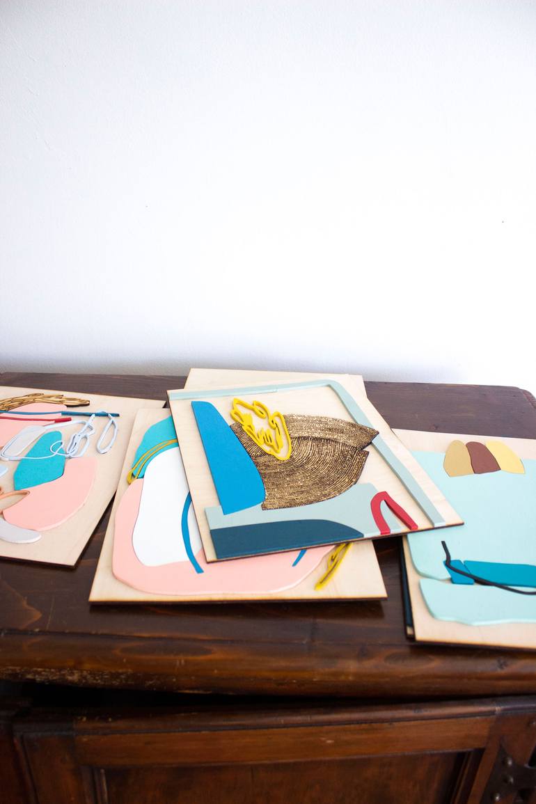 Original Modernism Abstract Sculpture by Allie Kushnir