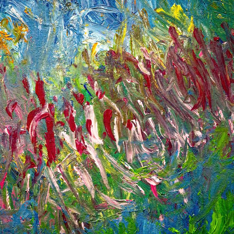 Original Abstract Expressionism Abstract Painting by Sabiha Merabet