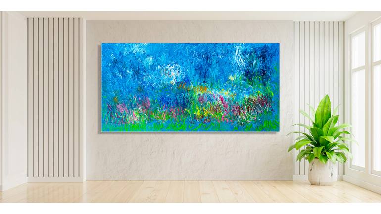 Original Abstract Expressionism Abstract Painting by Sabiha Merabet