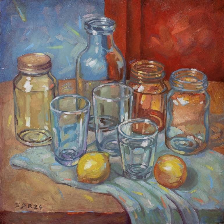Original Figurative Still Life Paintings by Juan Siquier