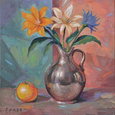 Original Figurative Still Life Paintings by Juan Siquier