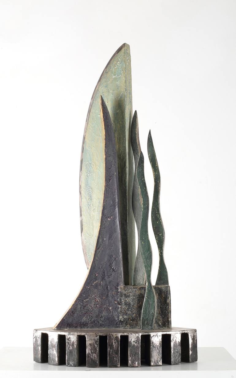 Original Abstract Botanic Sculpture by Dolores Flores