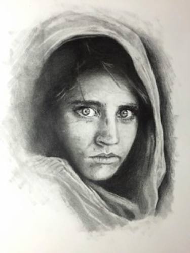 Original Portrait Drawing by Sara Shelly Graziosi