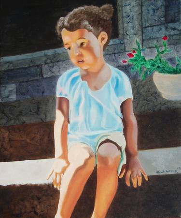 Original Figurative Children Paintings by Benoit Leroux